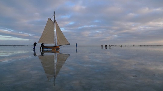 Ice sailing in Canada
